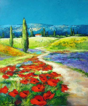 »Toscana Impression«   Acryl / Leinwand, Format: BxH 50x60 cm